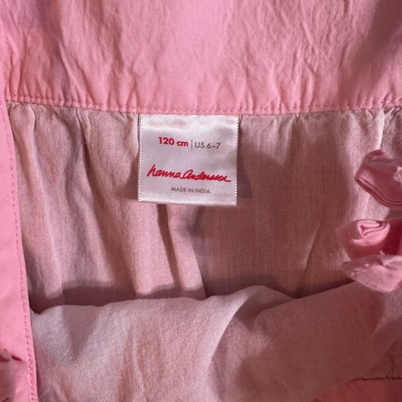 3 Hanna Andersson Red Floral Pink Stripe Grey Blue Green Multi Dress Lot - Picture 9 of 12